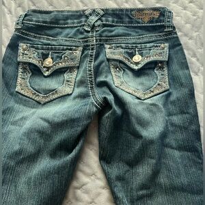 Hydraulic Skinny jeans with gold accent pockets size 1/2